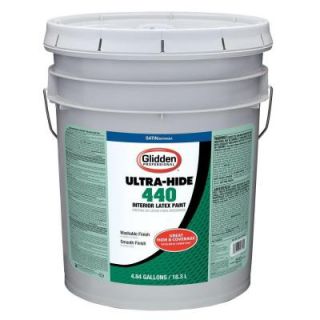 Glidden Professional 5 gal. White Tint Base Satin Interior Latex Paint GP4 4110 05
