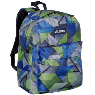 Everest 15 inch Basic Geometric Backpack with Padded Shoulder Straps