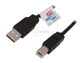 Link Depot USB 6 AB BK 6 ft. Black USB 2.0 Cable