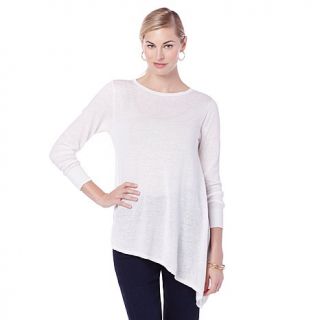 DG2 by Diane Gilman Linen Asymmetric Sweater   7644528