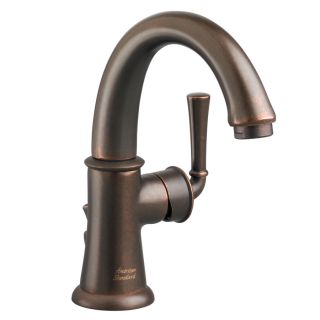American Standard Portsmouth Oil Rubbed Bronze 1 Handle Single Hole WaterSense Bathroom Faucet (Drain Included)