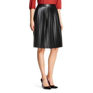 Womens Faux Leather A Line Skirt   Mossimo
