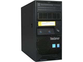 Lenovo ThinkServer TS140 Tower Server System Intel Xeon E3 1225 v3 3.2 GHz 4GB PC3 12800E 1600 MHz DDR3 ECC 1 x 500GB 7200RPM 3.5"