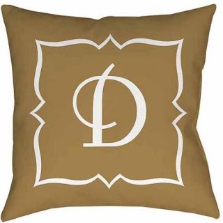 Thumbprintz Gold Script II Monogram Decorative Pillows