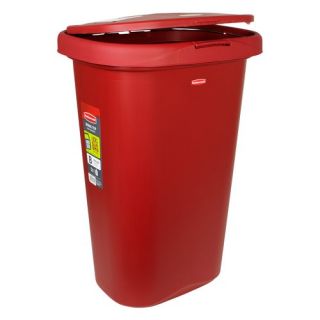 Rubbermaid Spring Top Waste Can, Red