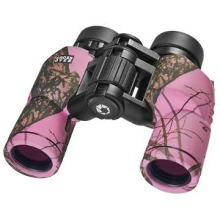 BARSKA Crossover 8x30 Waterproof Mossy Oak Winter Binoculars Pink AB11434