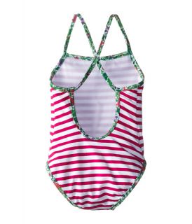 Oscar de la Renta Childrenswear Stripe Classic Swimsuit (Toddler/Little Kids/Big Kids) Watermelon