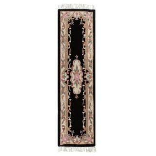 Home Decorators Collection Imperial Black 2 ft. x 7 ft. 6 in. Rug Runner 0294380210