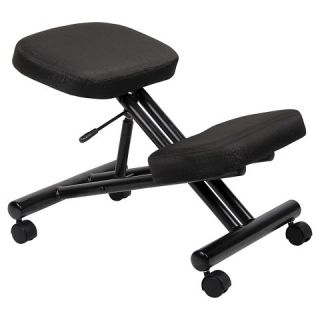 Ergonomic Kneeling Stool   Black   Boss