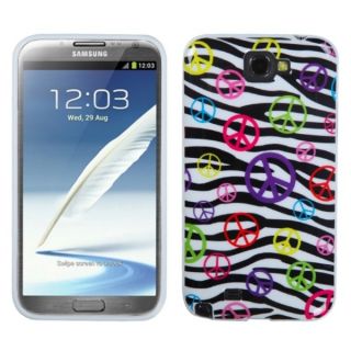 INSTEN Peace and Zebras Phone Case Cover for Samsung Galaxy Note II