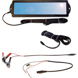 NPower Solar Powersports Battery Maintainer — 1.5 Watts, 12 Volt, 14in.L x 5in.W x 1 1/4in.D