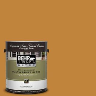 BEHR Premium Plus Ultra 1 gal. #M260 7 Back to School Semi Gloss Enamel Exterior Paint 585301