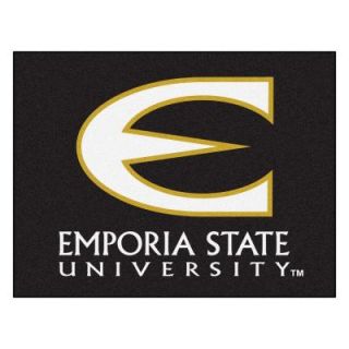 FANMATS NCAA Emporia State University Black 2 ft. 10 in. x 3 ft. 9 in. Accent Rug 6