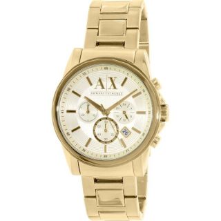 Armani Exchange Mens AX2099 Classic Round Goldtone Bracelet Watch