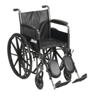 Drive Medical Silver Sport 2 Wheelchair with Elevating Leg Rests