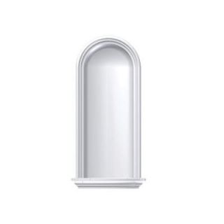 Fypon 40 5/16 in. x 19 1/4 in. x 4 1/8 in. Polyurethane Wall Niche NCH19X40