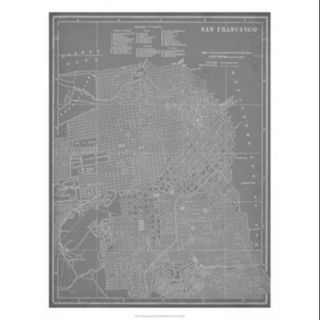 City Map of San Francisco Poster Print by Vision studio (20 x 26)
