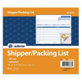 Part Carbonless Shipper/Packing Slip Unit