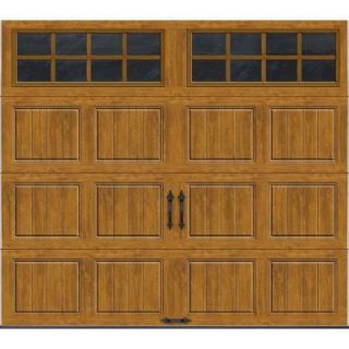 Clopay Gallery Collection 8 ft. x 7 ft. 6.5 R Value Insulated Ultra Grain Medium Garage Door with SQ24 Window GR1SP_MO_SQ24