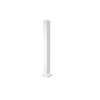 Pegatha 3.5 in. x 39 in. White Fine Textured Aluminum Welded Post H 60184002