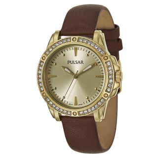 Pulsar Womens Night Out Stainless Steel Yellow Goldtone Quartz
