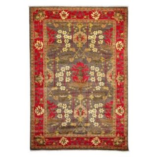 Solo Rugs Arts Red 6 ft. 3 in. x 9 ft. 1 in. Indoor Area Rug M1732 123