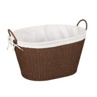 Household Essentials Paper Rope with Lining & Handles Stained Laundry Basket ML 7067