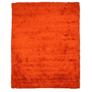 Burnt Orange Solid Area Rug by Eastern Rugs