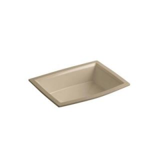 KOHLER Archer Undercounter Bathroom Sink with Overflow Drain in Mexican Sand with Overflow Drain K 2355 33