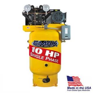 EMAX Industrial PLUS Series 120 Gal. 10 HP 1 Phase Vertical Air Compressor HP10V120V1