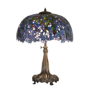 Illumine 3 Light Tiffany Laburnum Table Lamp CLI MEY50009