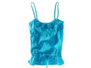 Aeropostale Womens Circle Pattern Pleat Front Cami 420 S