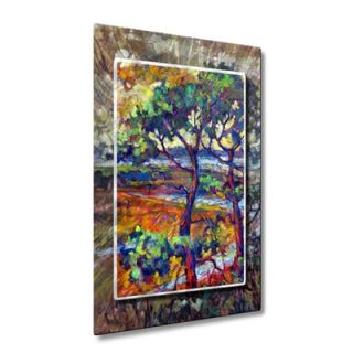 Two Pines by Irina Ashcroft Painting Print Plaque by All My Walls