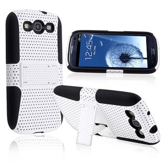 BasAcc Hybrid Case with Stand for Samsung Galaxy S III/ S3