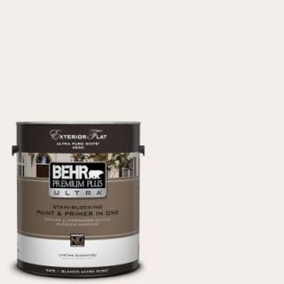 BEHR Premium Plus Ultra 1 gal. #RD W8 Pink Mirage Flat Exterior Paint 485001