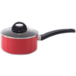 Eclipse 6.25 inch Red Covered Sauce Pan   17667652  