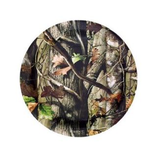 Next Camo 9&#34; Plates Round (8 Pack)   Party Supplies