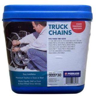 Peerless Truck Tire Chains with Rubber Tighteners, #322730
