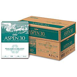 Boise Aspen Multipurpose Paper 8 12 x 14  92 U.S. Brightness 20 Lb 30percent Recycled White 500 Sheets Per Ream Case Of 10 Reams