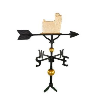 Montague Metal Products 32 in. Deluxe Gold Yorkshire Terrier Weathervane WV 361 GB