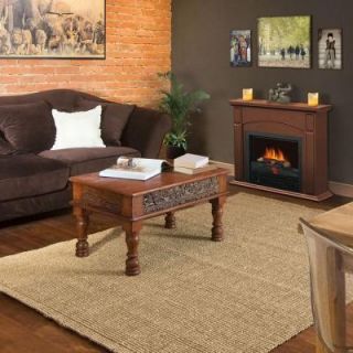 Quality Craft 28 in. Electric Fireplace in Chestnut MM190P 2628FCN
