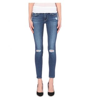 AG   Skinny mid rise cropped jeans
