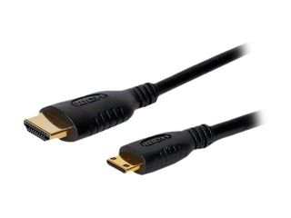 Comprehensive HD AC18INST 18" Black Connector Type 1: HDMI Male  Connector Type 2: HDMI Mini C Male HDMI® A to Mini C Cable M M