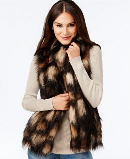 INC International Concepts Mixed Faux Fur Vest, Only at