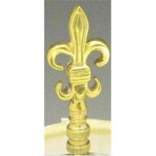 Mayer Mill Brass   FDLFN 1   Fleur De Lis Lamp Finial