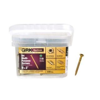 GRK Fasteners #9 x 2 in. Star Drive Bugle Head R4 Multi Purpose Wood Screw (330 Pack) 101099