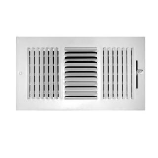 TruAire 14 in. x 4 in. 3 Way Wall/Ceiling Register 103M 14X04