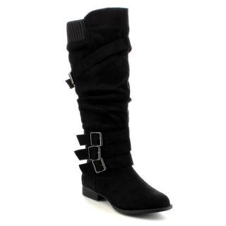 DA VICCINO TOP 01 Womens Slouch Size Zipper Flat Knee High Boots