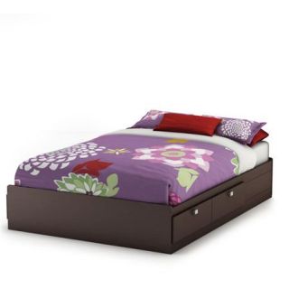 South Shore Spark Full Mates Bed with 4 Drawers, 54&apos;&apos;, Chocolate
