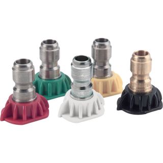 NorthStar 5-Pack Pressure Washer Quick Couple Nozzle Set — 4.5 Size, Model# N105085P  Pressure Washer Nozzles